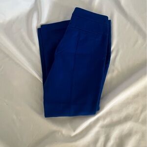 EUC Adrianna Papell Capri Stretch Fit Kate Cotton Pants, Colbalt Blue, Size 6